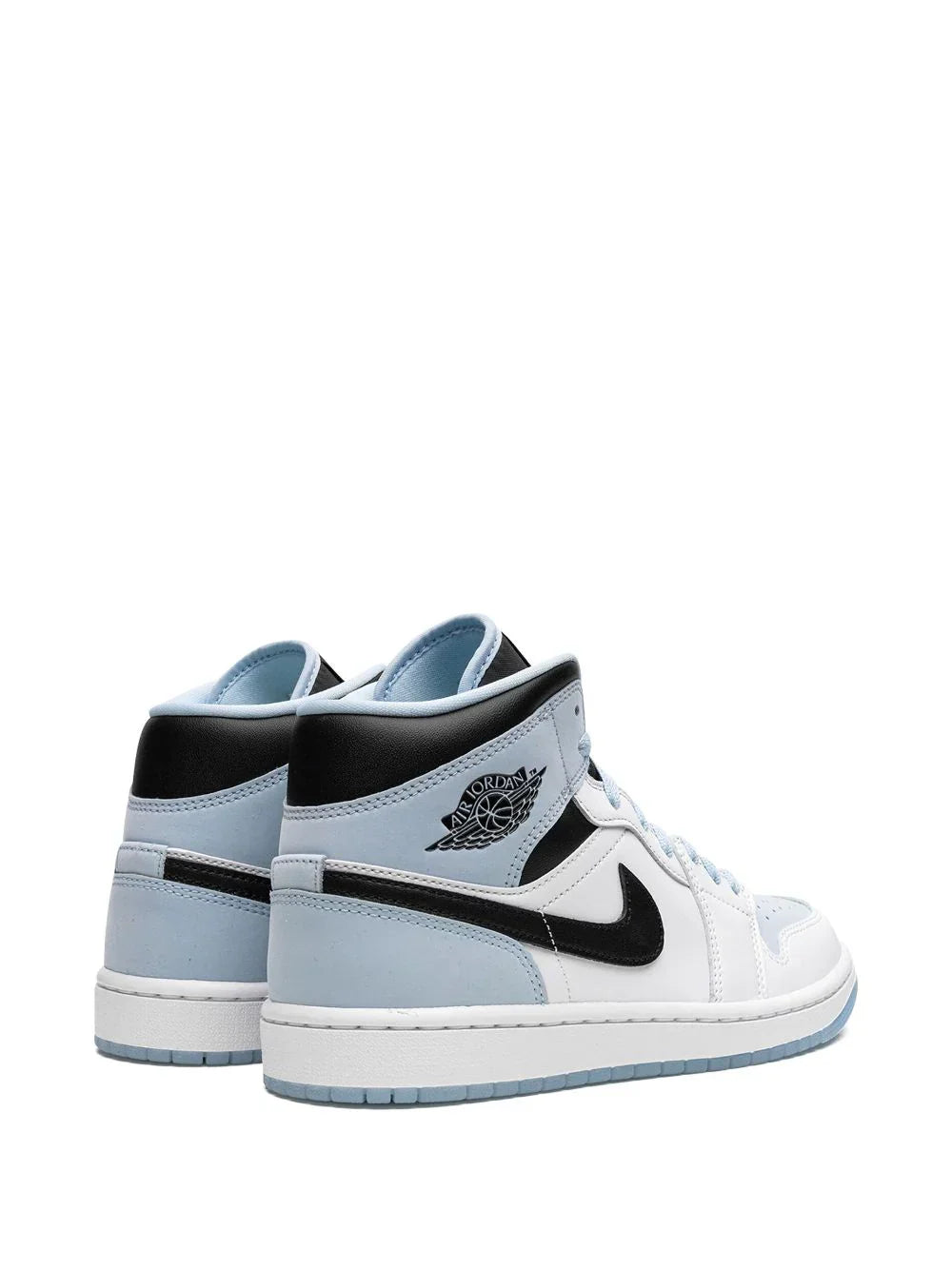 jordan retro 1 mid WHITE ICE BLUE