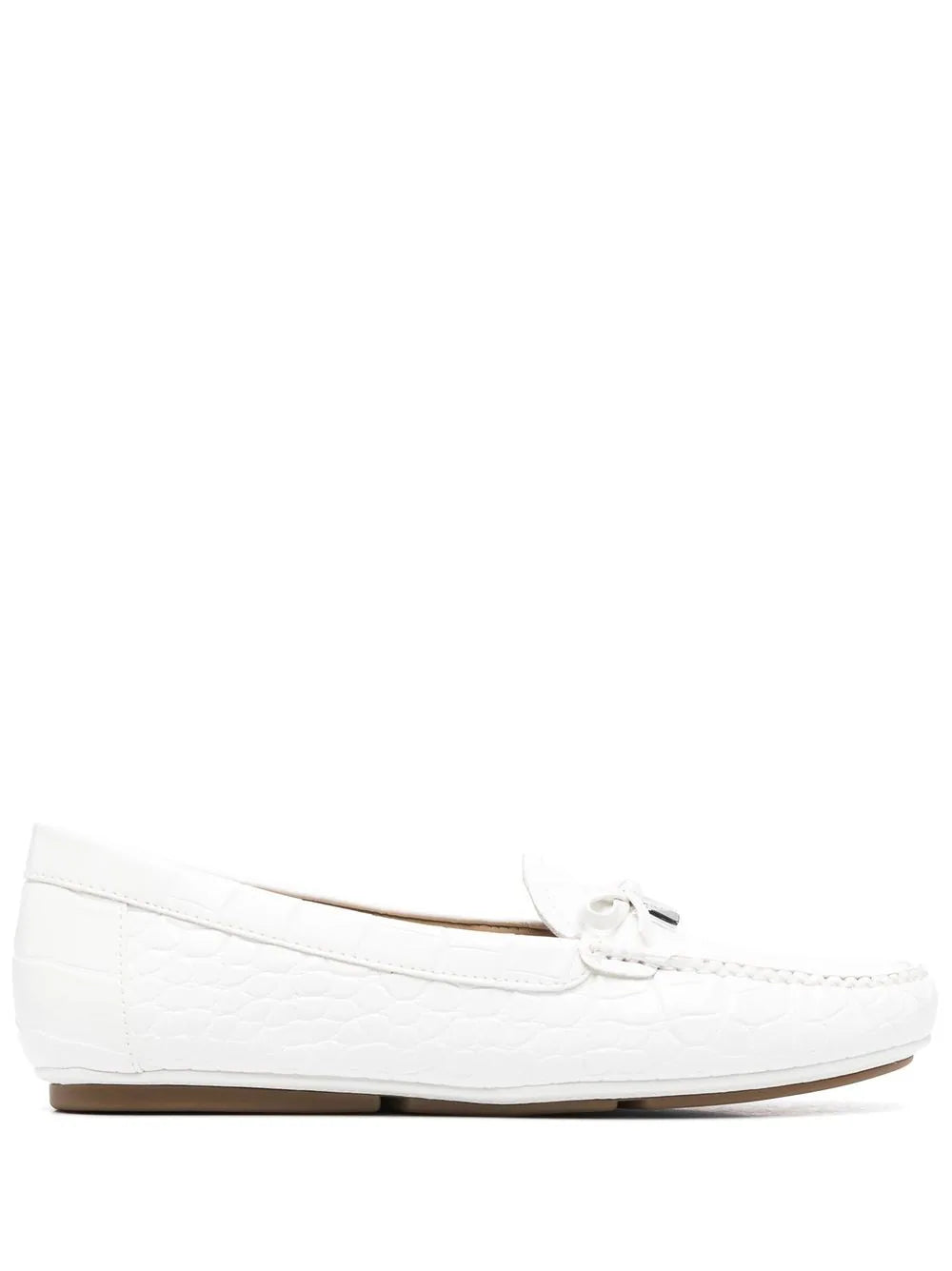 Louiss Vuitton Monogram Moccasin Loafer white