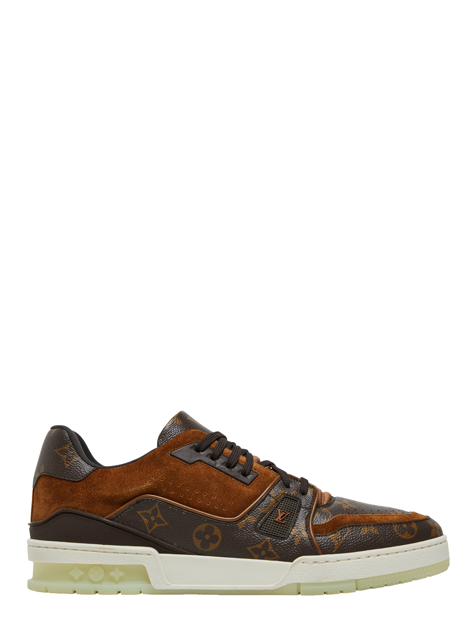 Louis Vuitton LV Trainer Monogram Canvas and suede Leather Brown