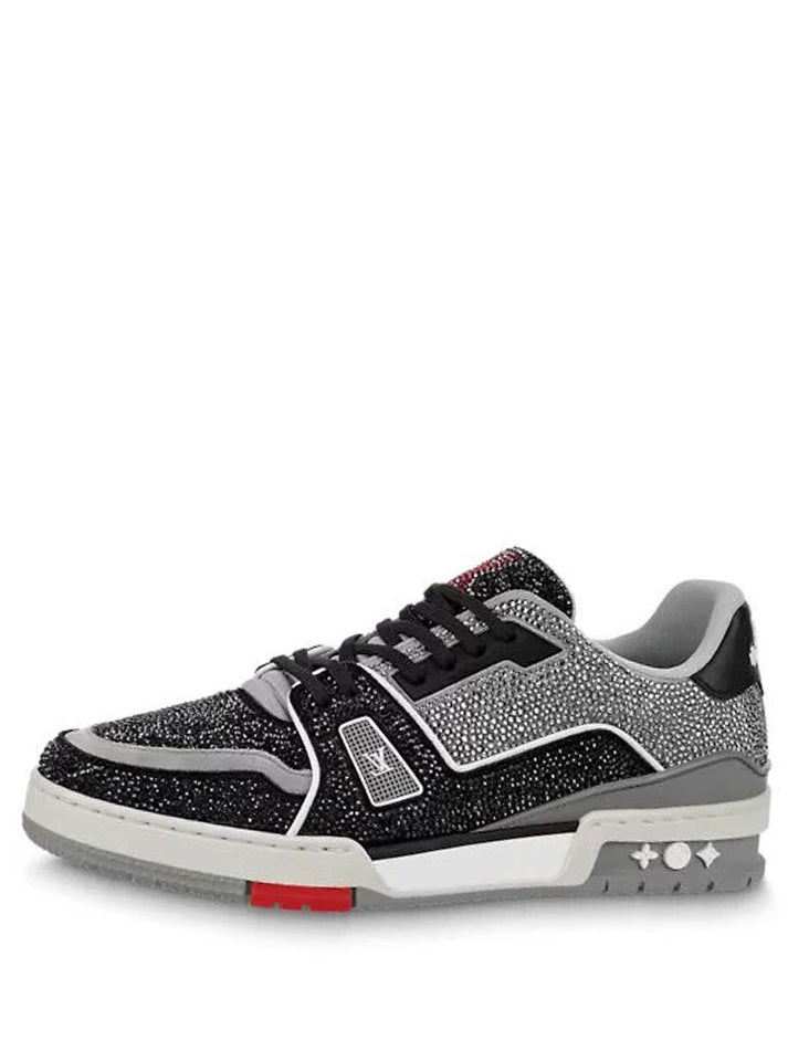 LOUISS VUITTION TRAINER CRYSTAL BLACK RED