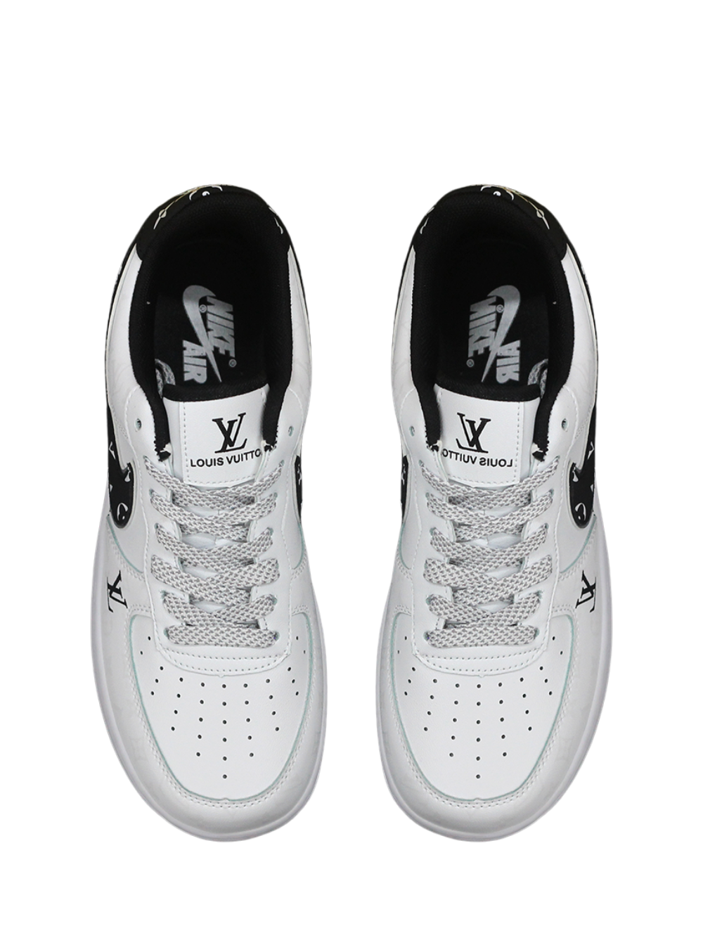 Louiss Vuitton X Nik e Air Force 1 Denim Black