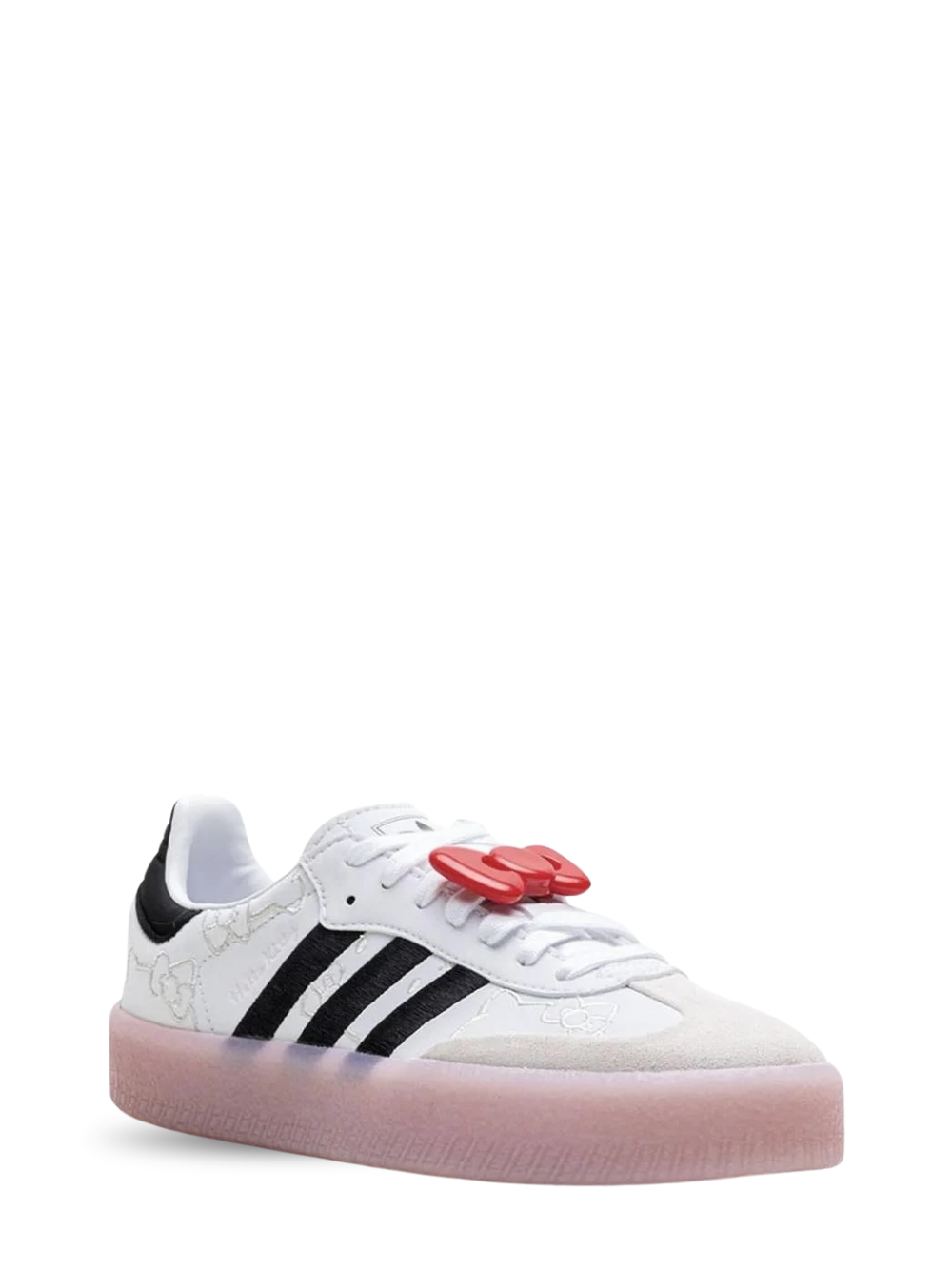 Adidass hello kitty x samba white black clear pink w
