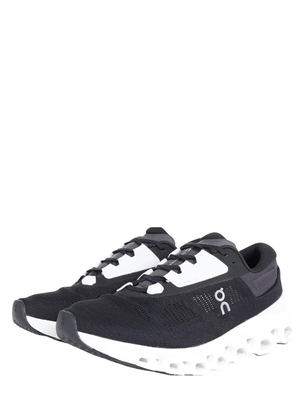 On Cloud Stratus V3 Black White Running Shoes