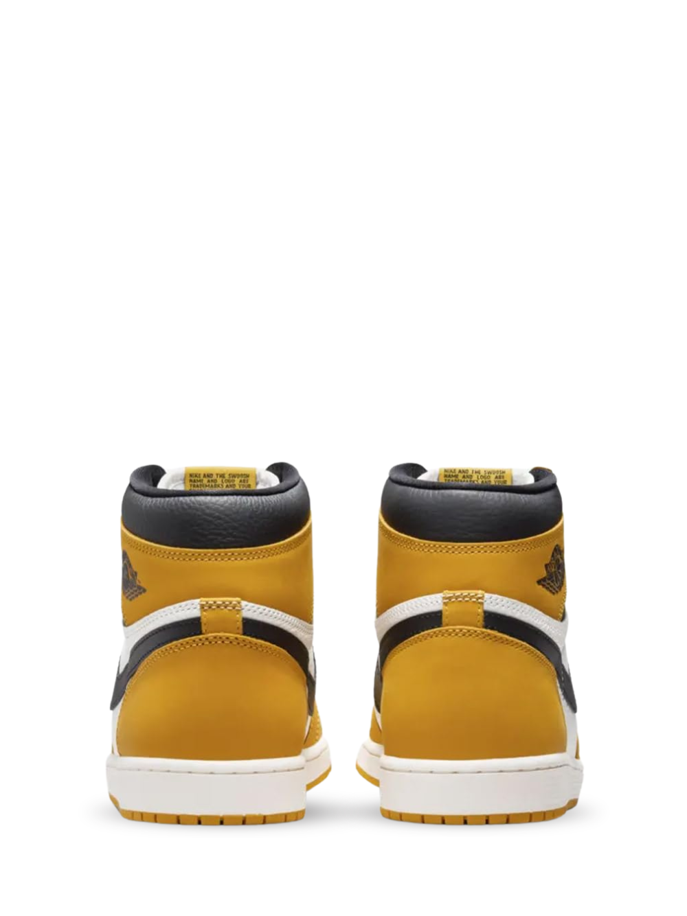 Nikee Air Jordan 1 High Retro OG Yellow Ocher Black Semi Ua