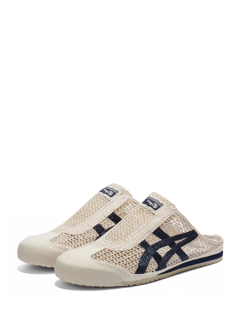 Onitsuka Tiger Mexico 66 Sabot Half Cut Shoe Sneaker Cream Navy