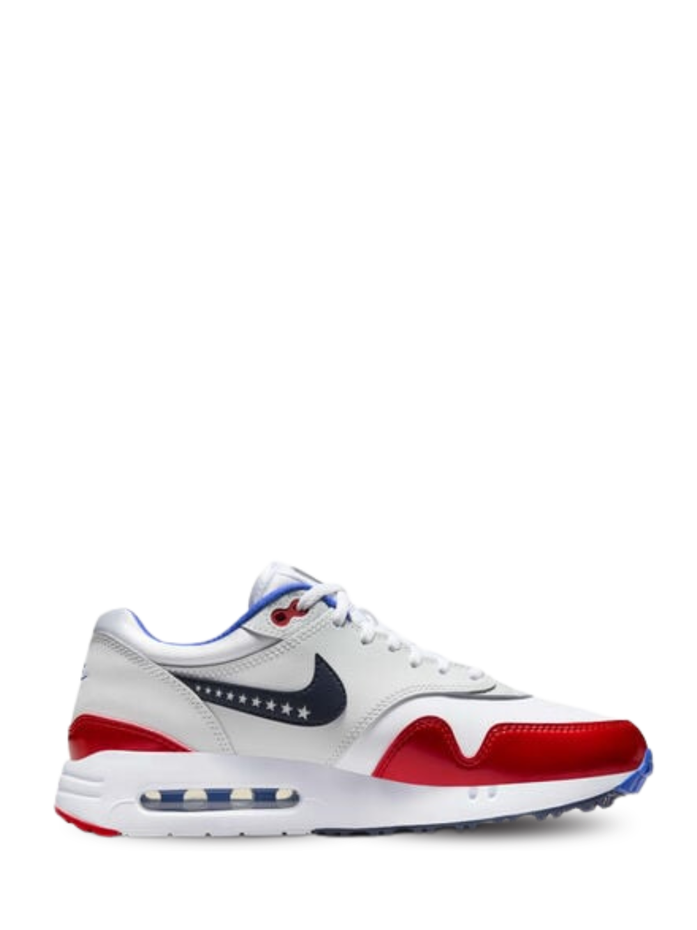 Nikee Airmax 1 Golf USA WHITE RED BLUE