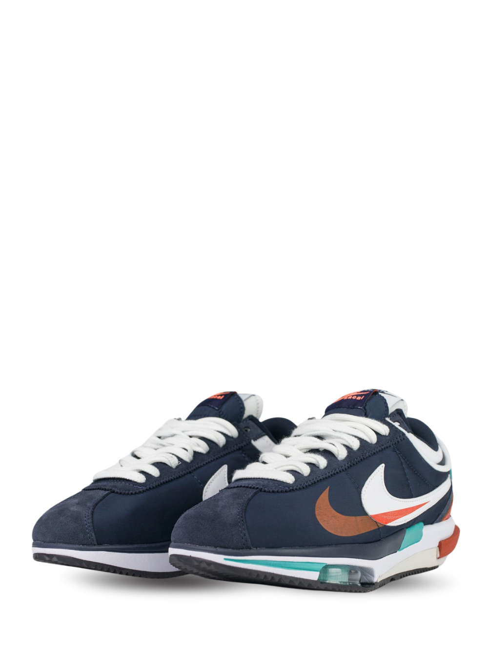 Nikee Cortez Sacai 4 0 NAVY BLUE ORANGE