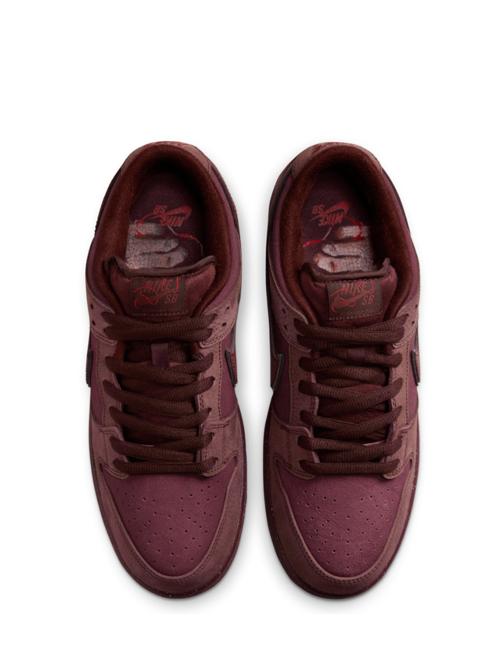 nikee SB Dunk Low City Of Love Burgundy Crush