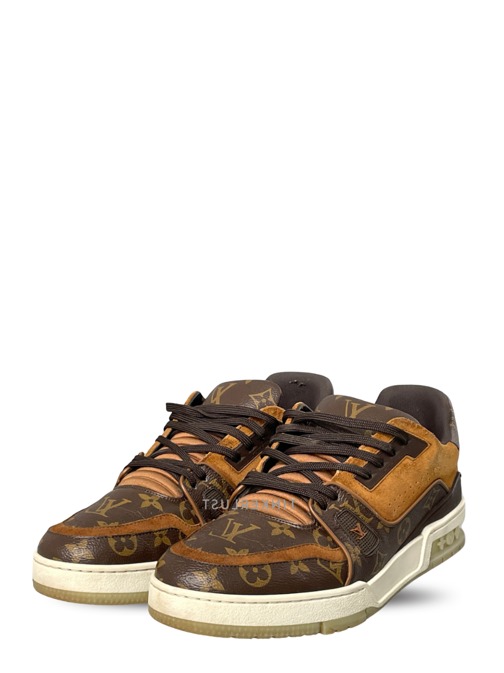 Louis Vuitton LV Trainer Monogram Canvas and suede Leather Brown