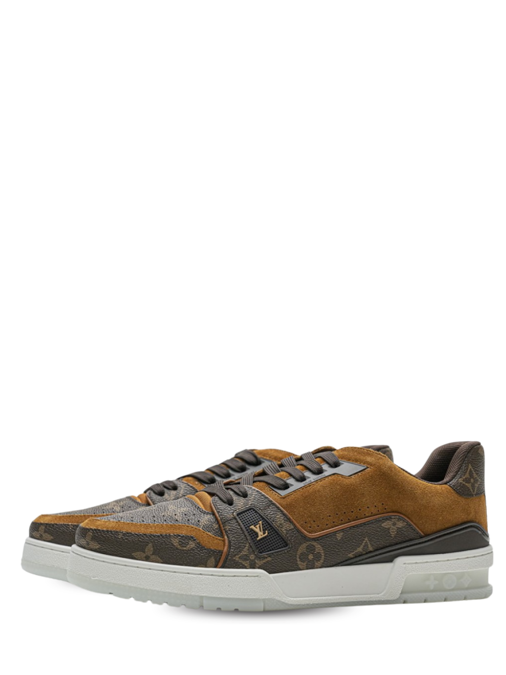 Louis Vuitton LV Trainer Monogram Canvas and suede Leather Brown