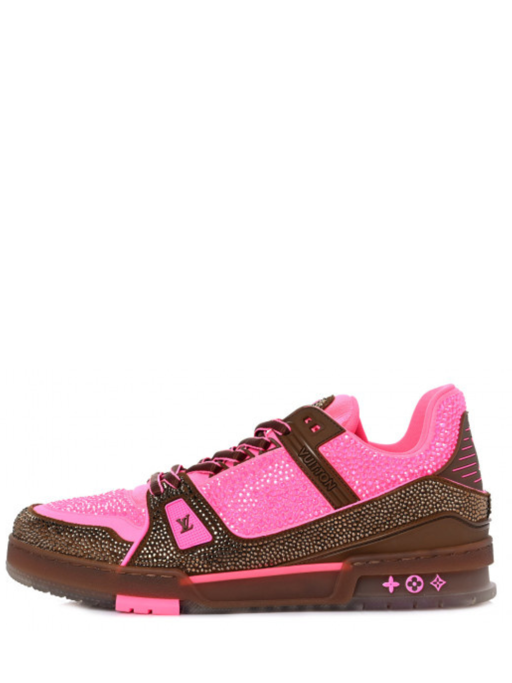 Louis Vuitton Crystal Diamond Pink Sneaker