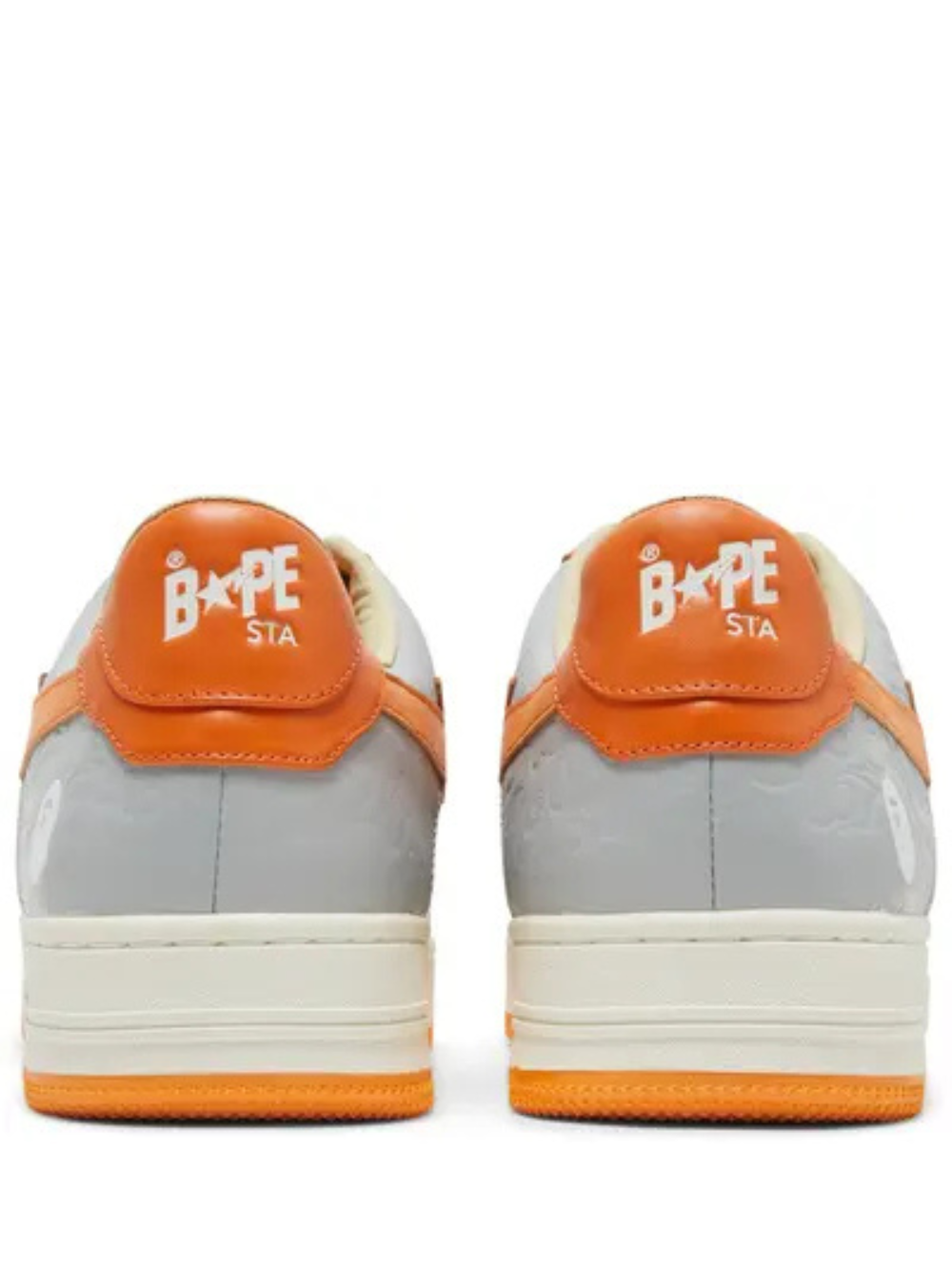 A Bathing Ape Bape Sta Low Grey Orange