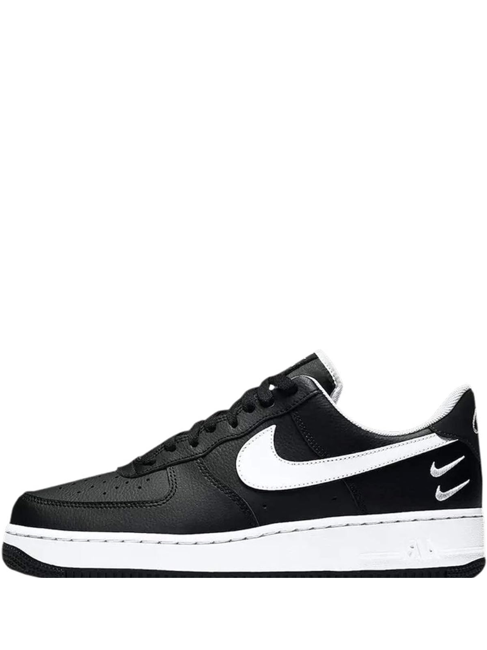 nikee Airforce 1 low double mini swooshes black white