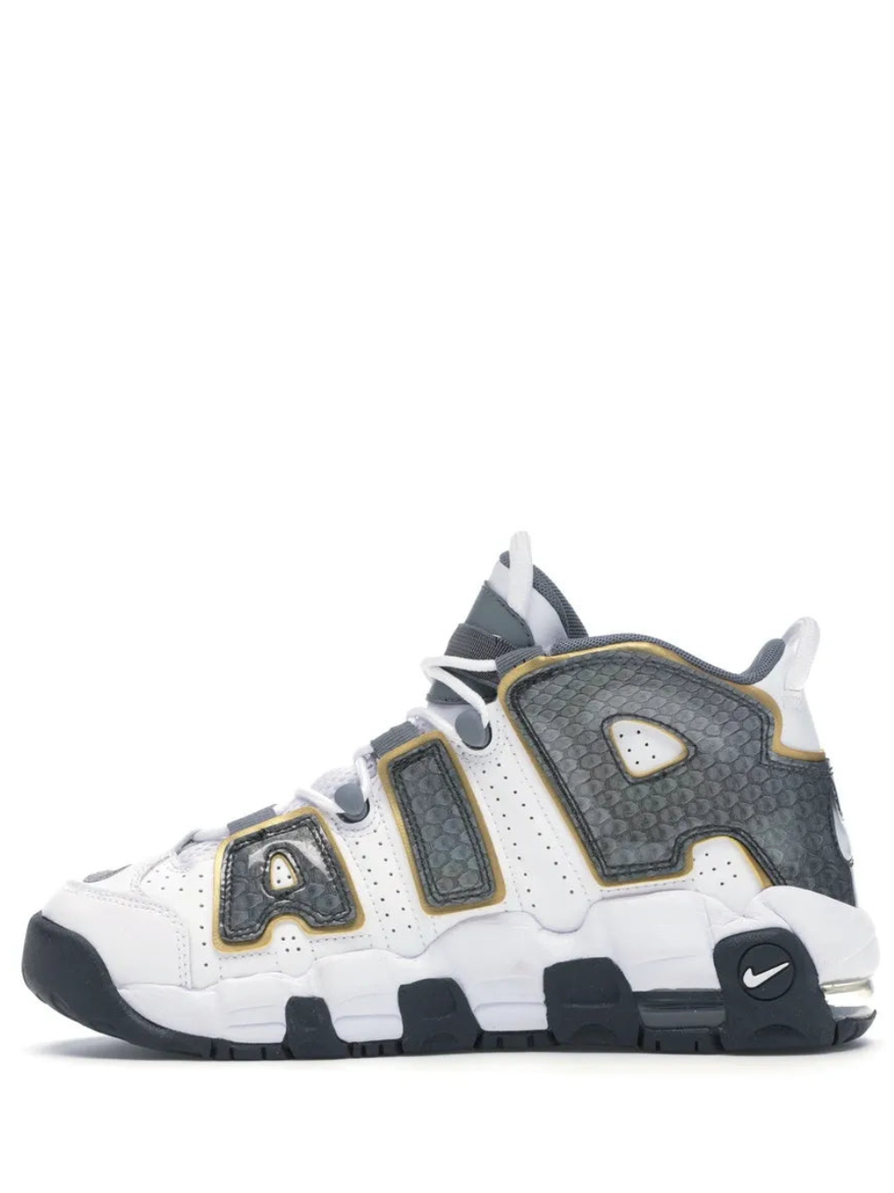 Nikee air more uptempo white snake skin
