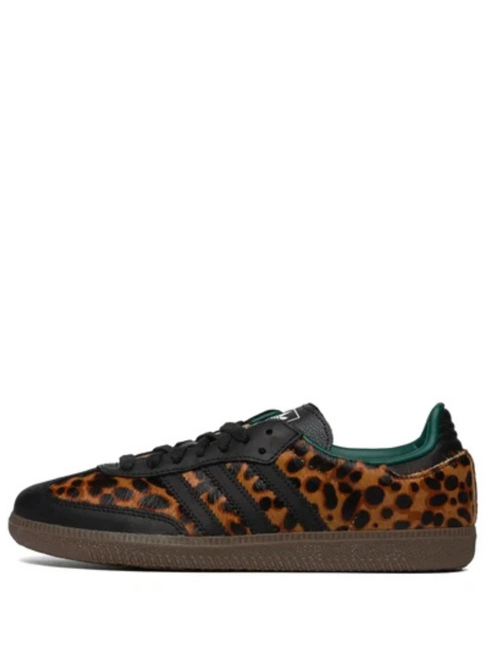 Adidass Samba OG Black Green Leopard