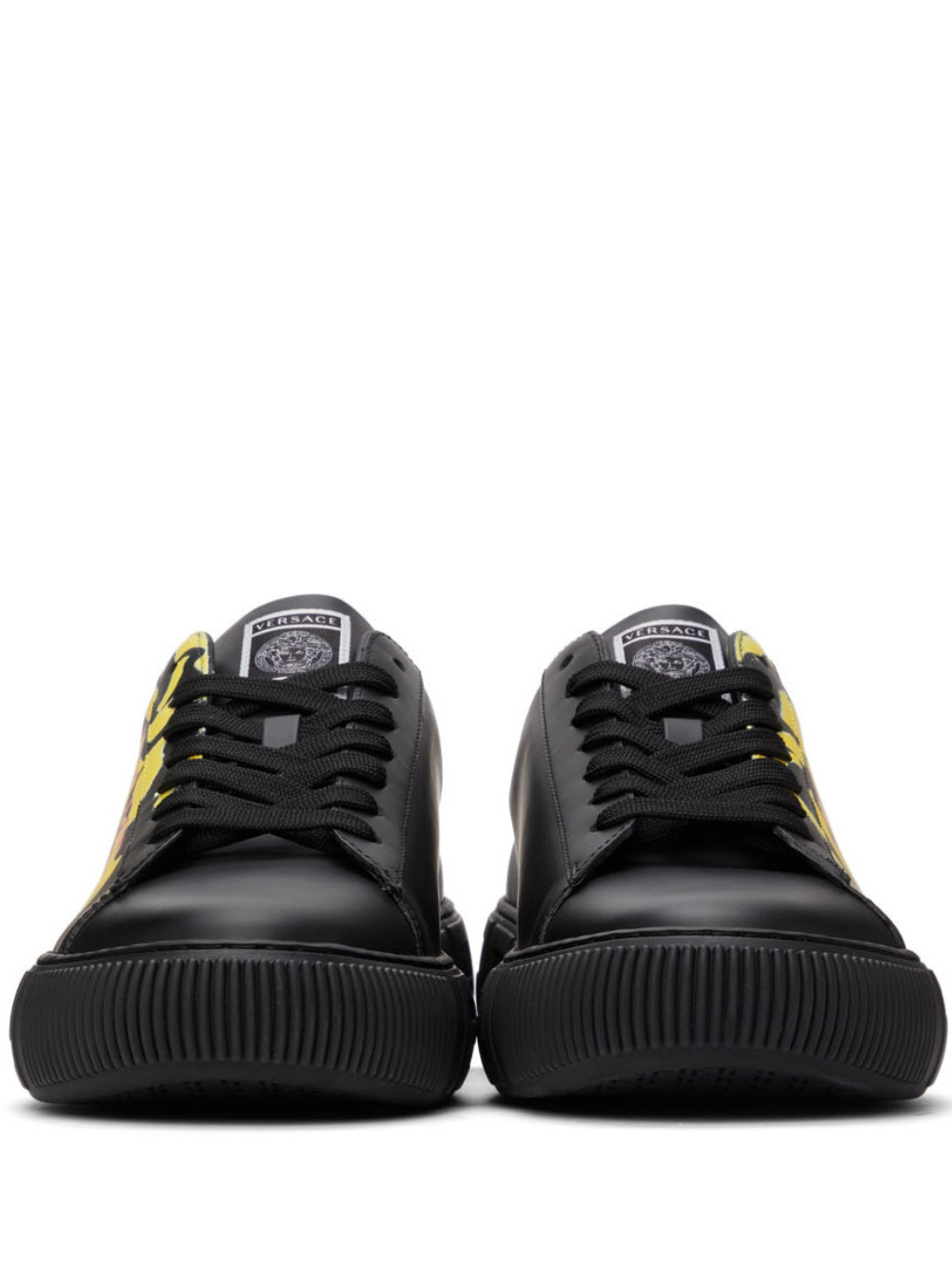 ...Versace Greca Medusa Smile Leather Sneakers