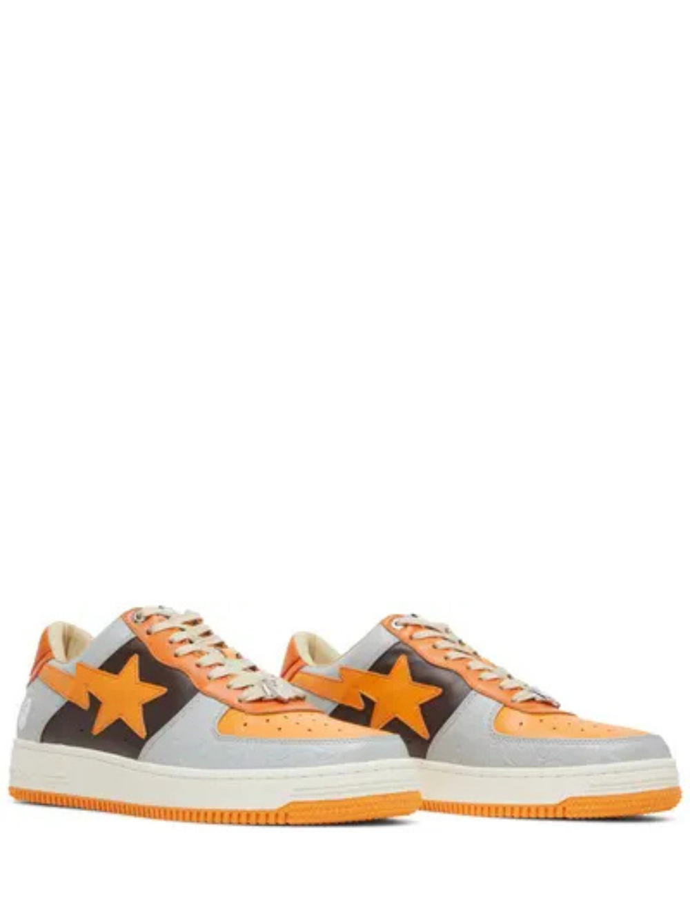 A Bathing Ape Bape Sta Low Grey Orange