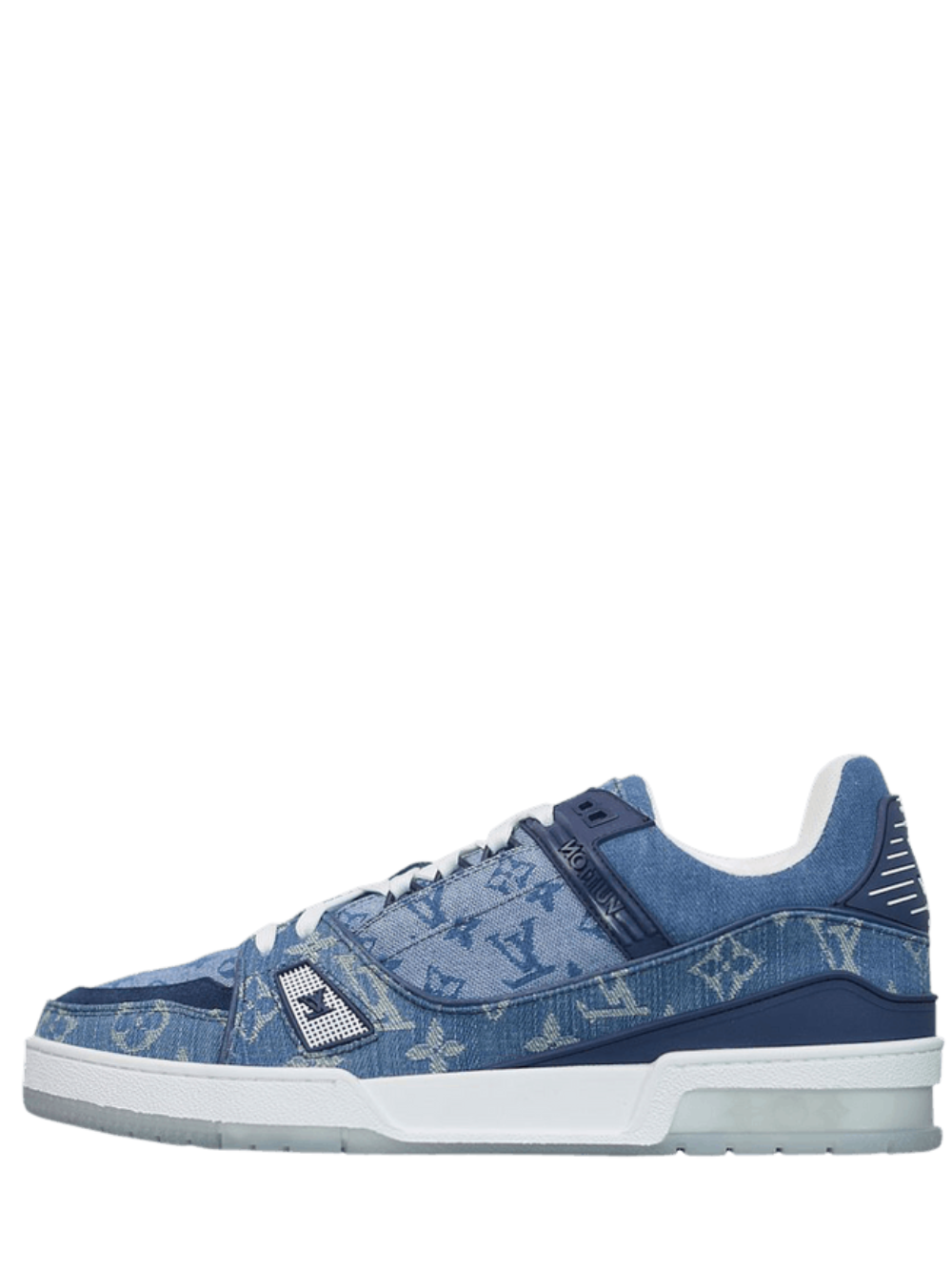 Louis Vuitton Unveils Monogrammed Blue Denim LV 408 Trainer for SS20