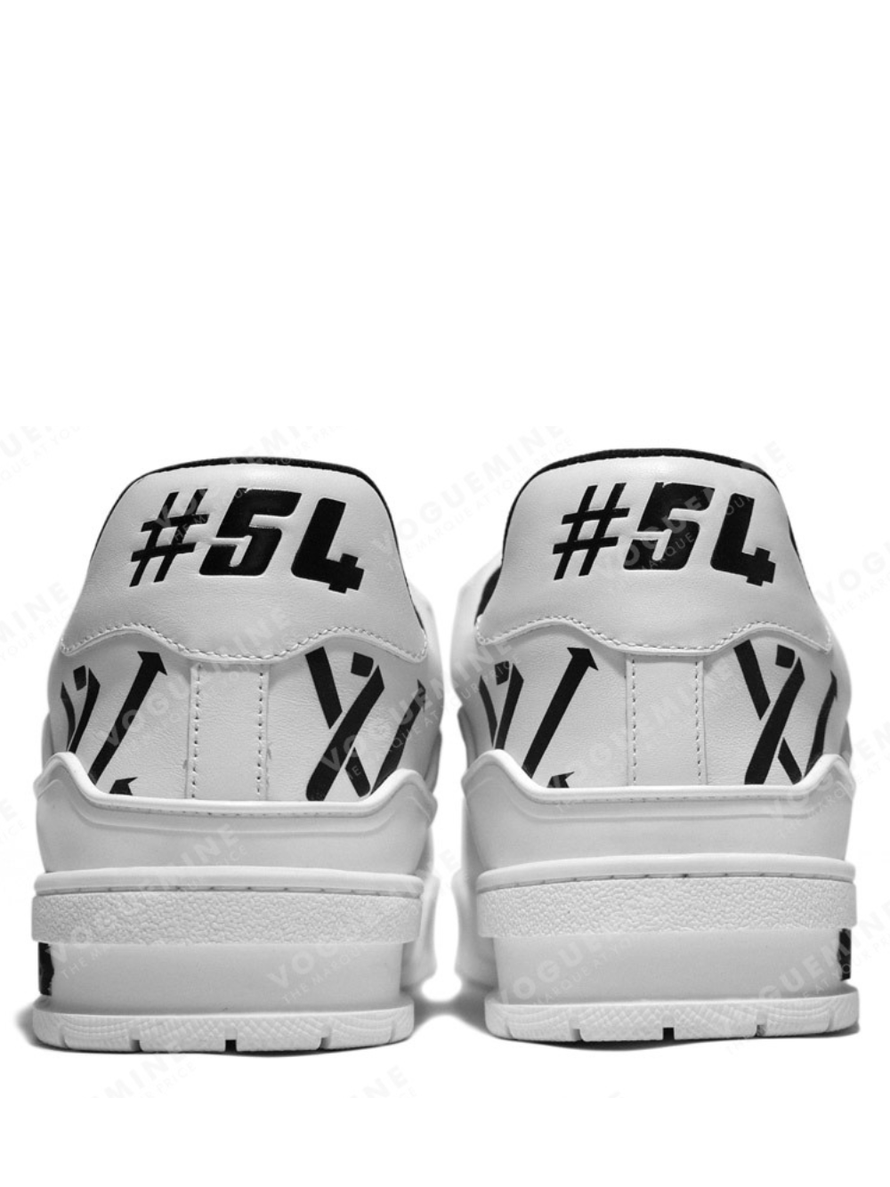 Louis Vuitton LV Monogram Trainer Black Logo Sneakers