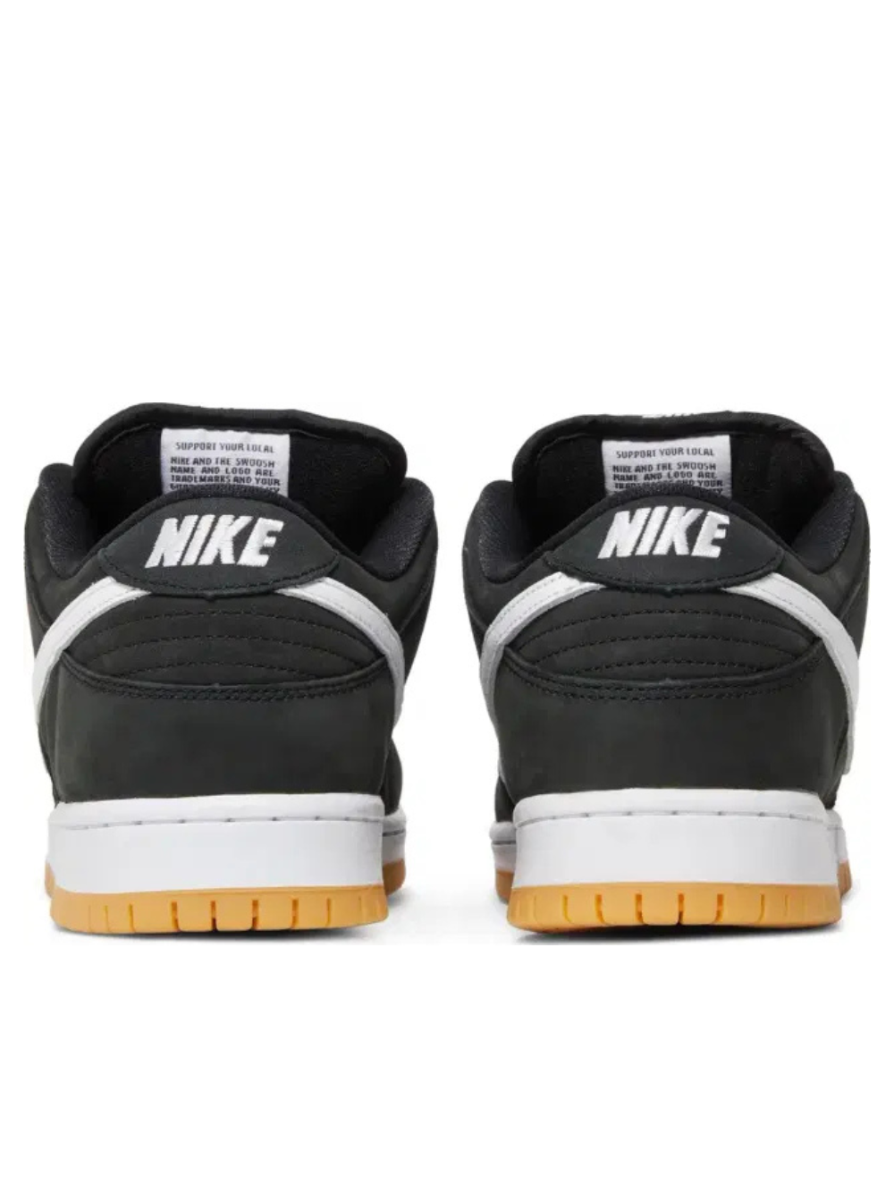 Nikee SB Dunk Low Black Gum