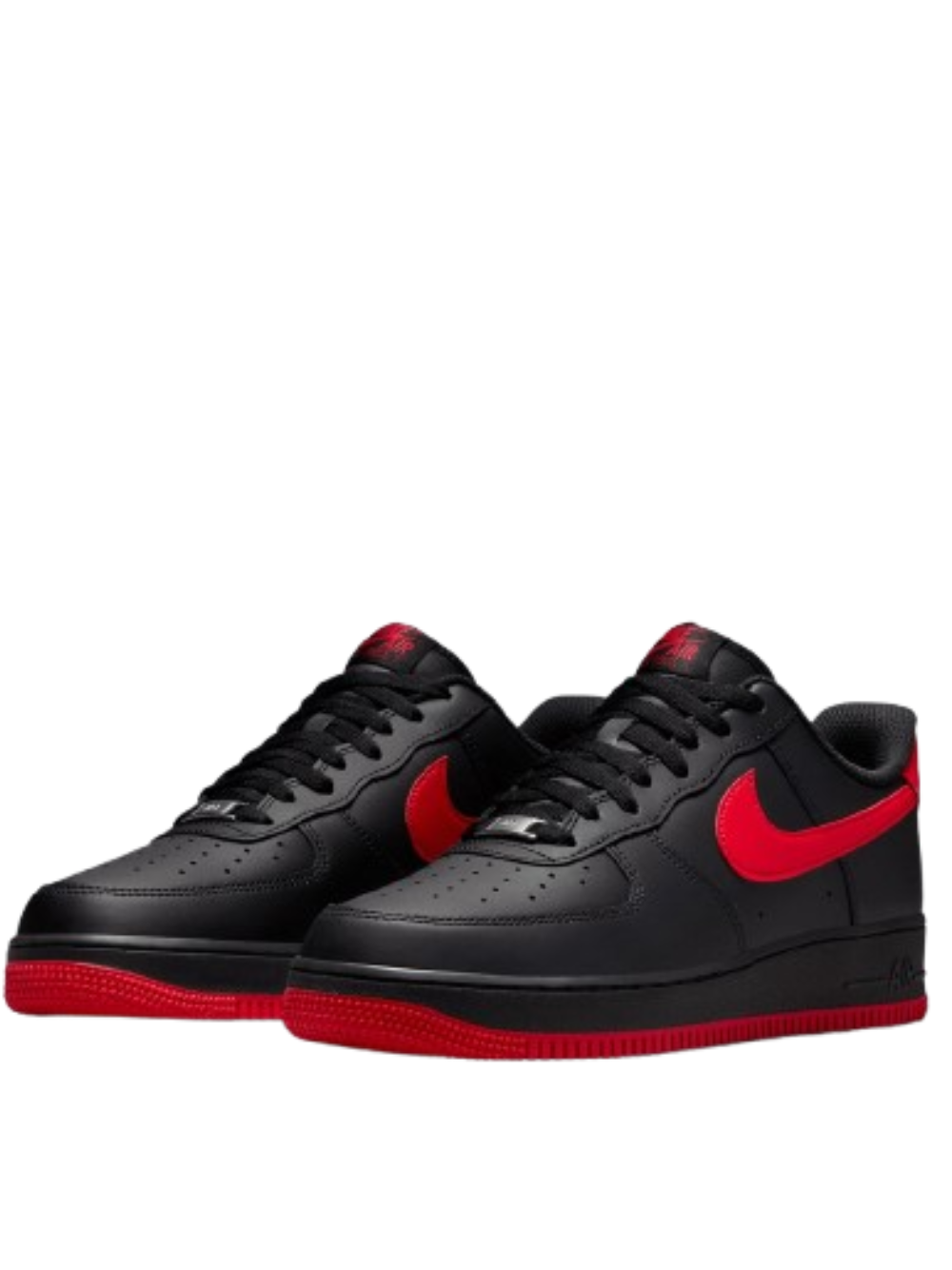 NIKEE AIRFORCE 1 07 UNIVERSITY RED BLACK