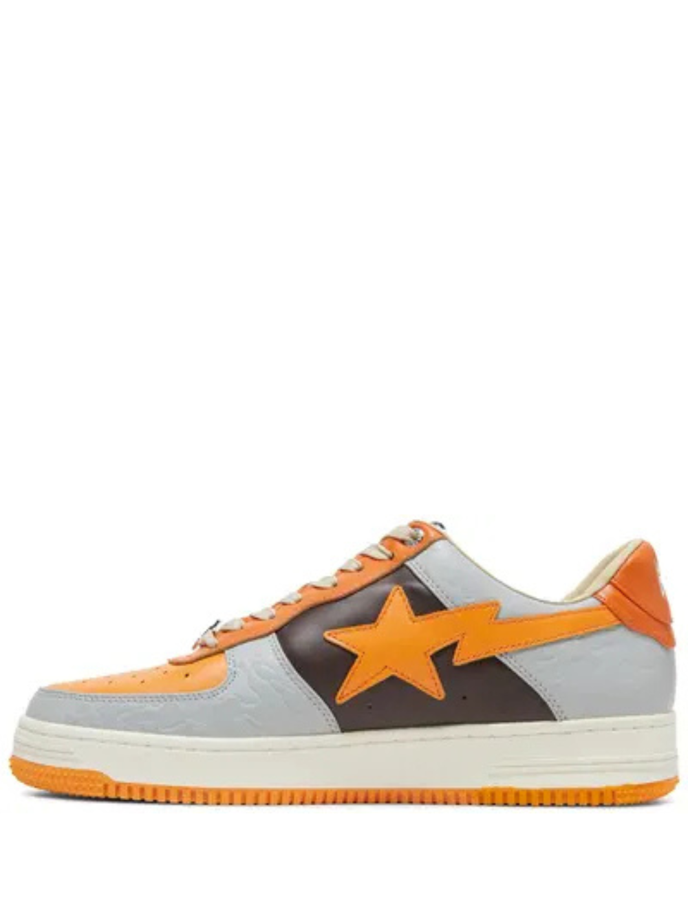 A Bathing Ape Bape Sta Low Grey Orange