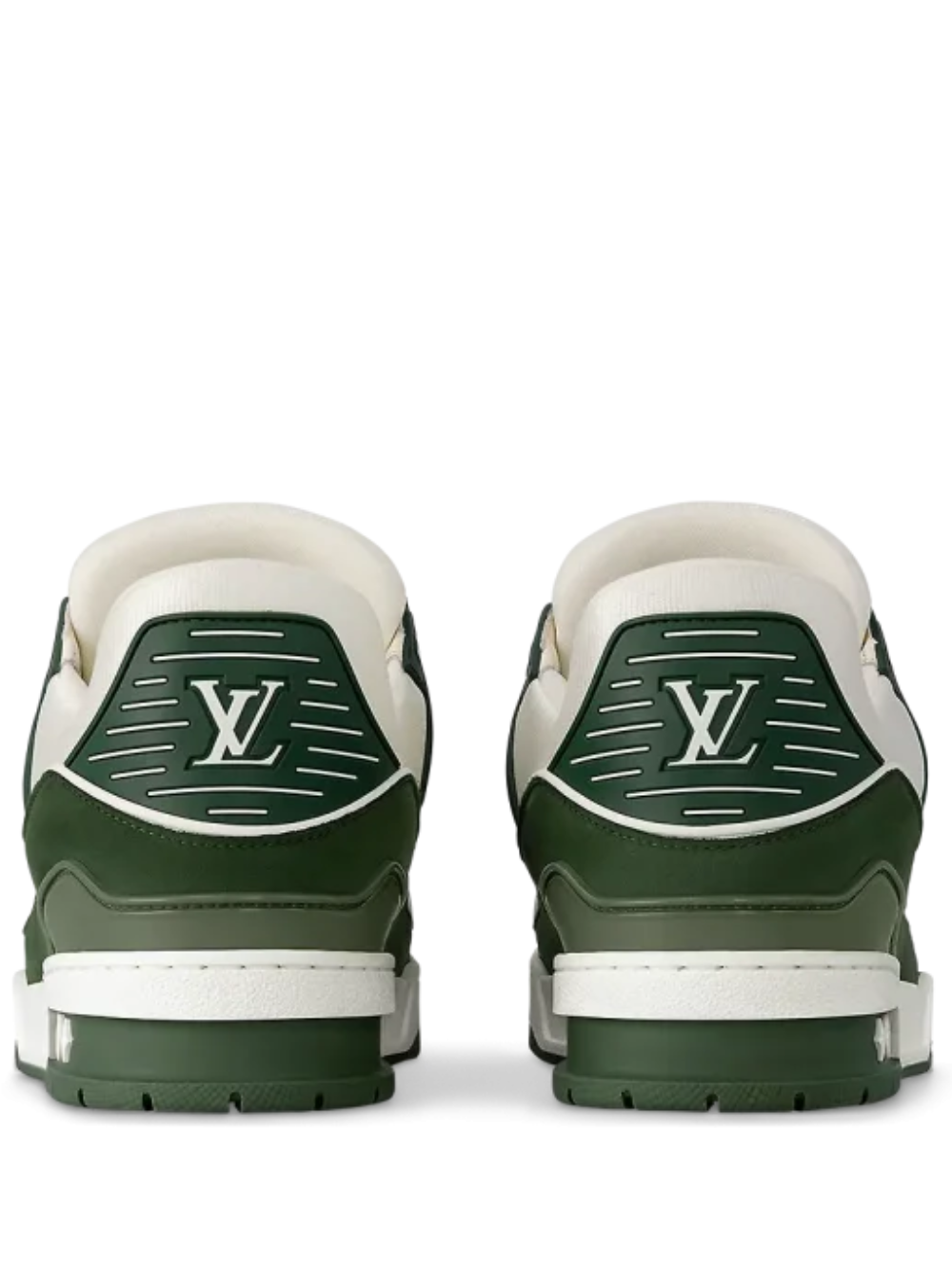 LOUIS VUITTON TRAINERS GREEN WHITE