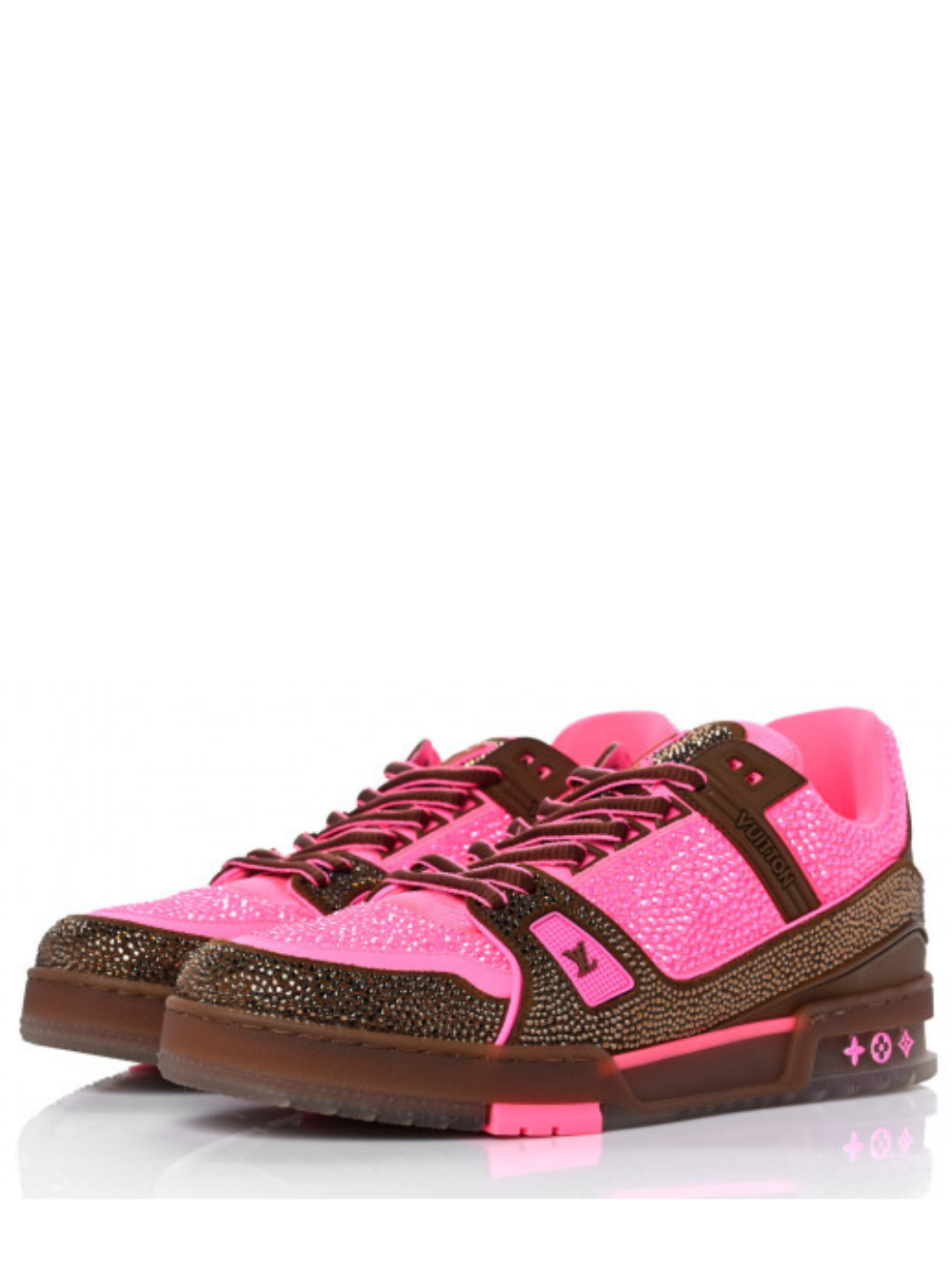 Louis Vuitton Crystal Diamond Pink Sneaker