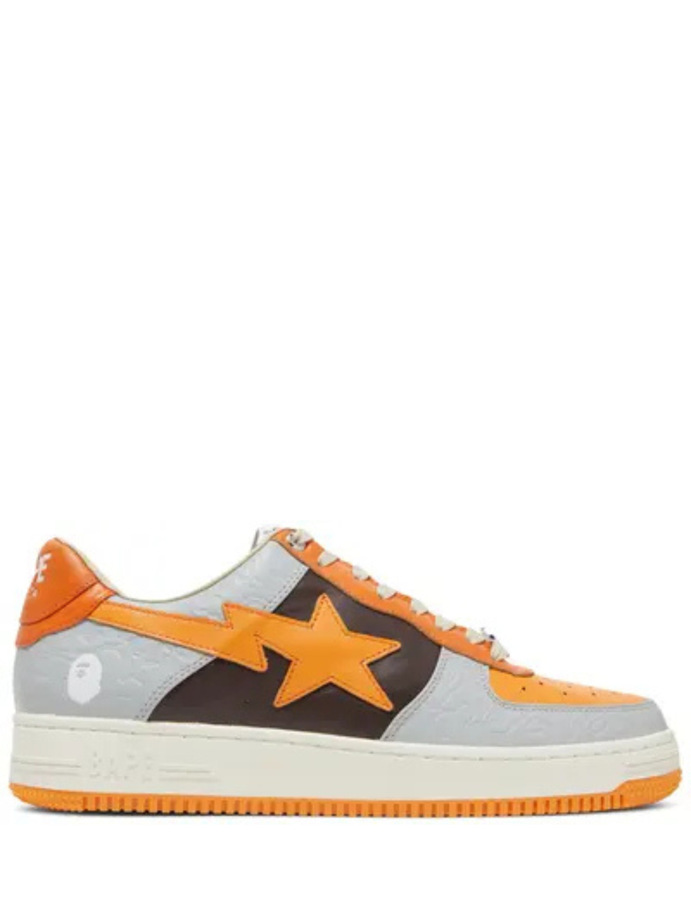 A Bathing Ape Bape Sta Low Grey Orange