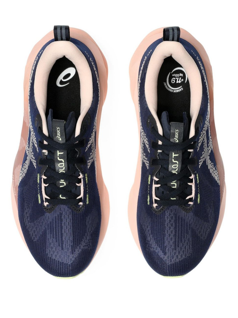 Asicss novablast 5 midnight breeze peach