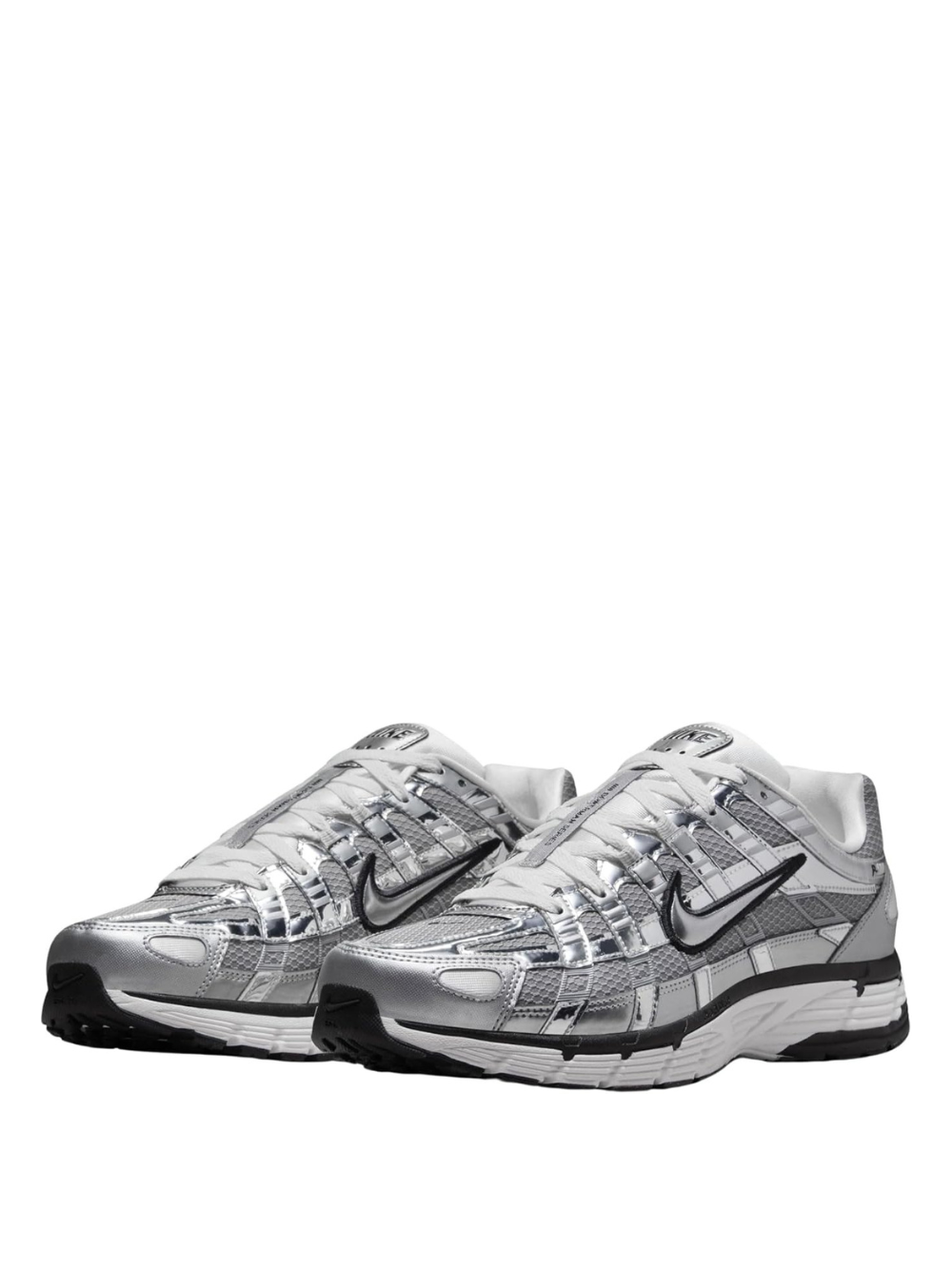 nikee p 6000 white metallic silver