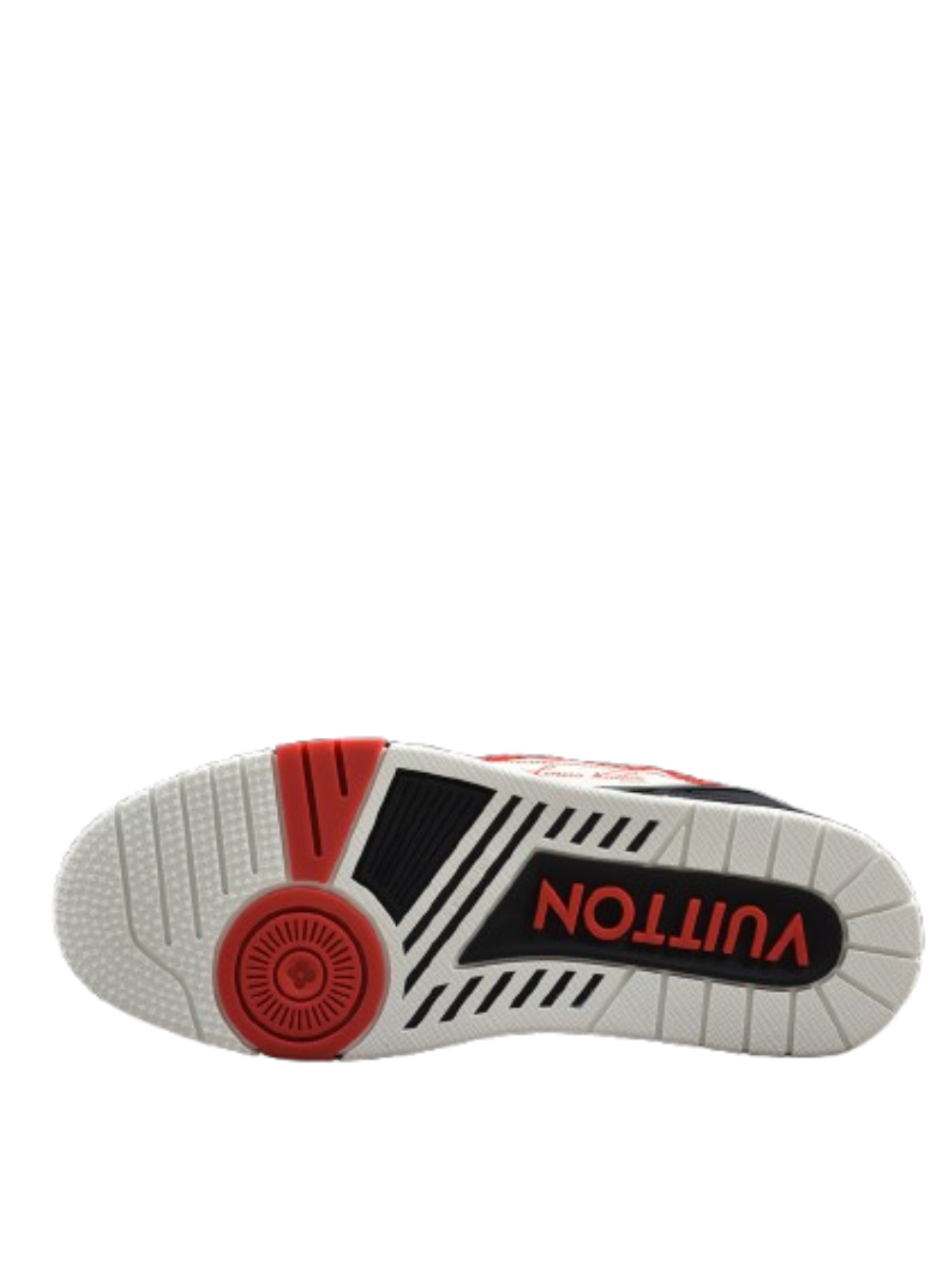 Louis Vuitton Lv Trainer White Red Black