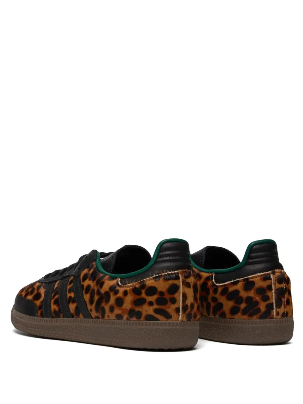 Adidass Samba OG Black Green Leopard