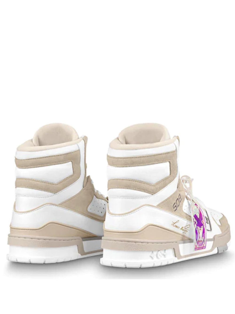 Louiss Vuitton trainer boots White