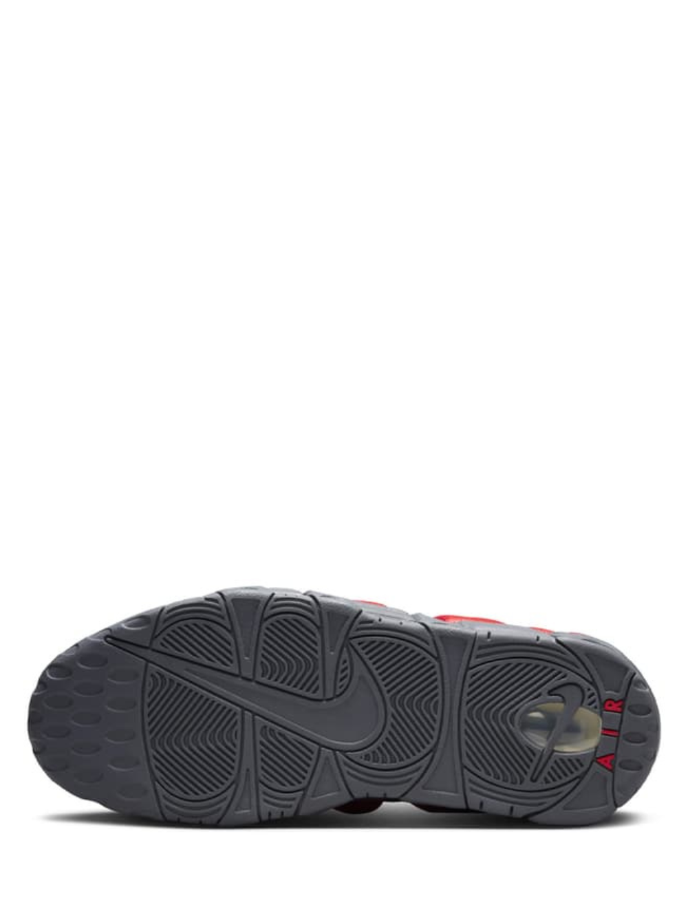 Nikee Air More Uptempo Dark Grey Light Crimson