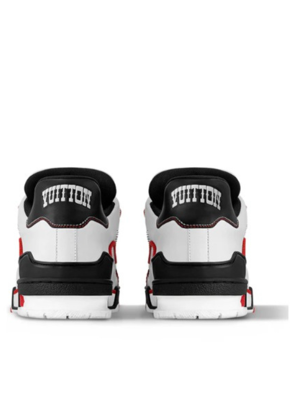 Louis Vuitton Lv Trainer White Red Black