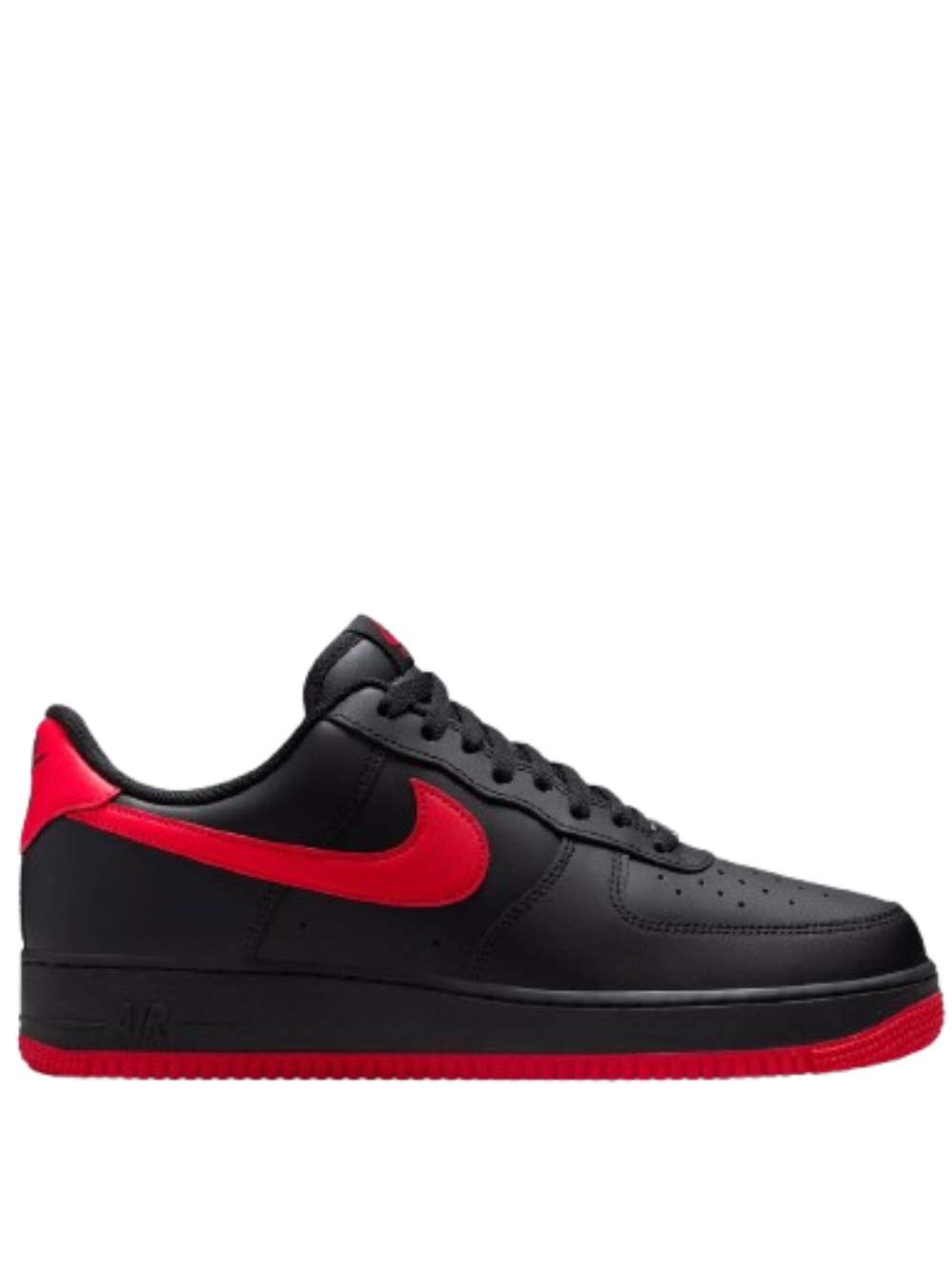 NIKEE AIRFORCE 1 07 UNIVERSITY RED BLACK