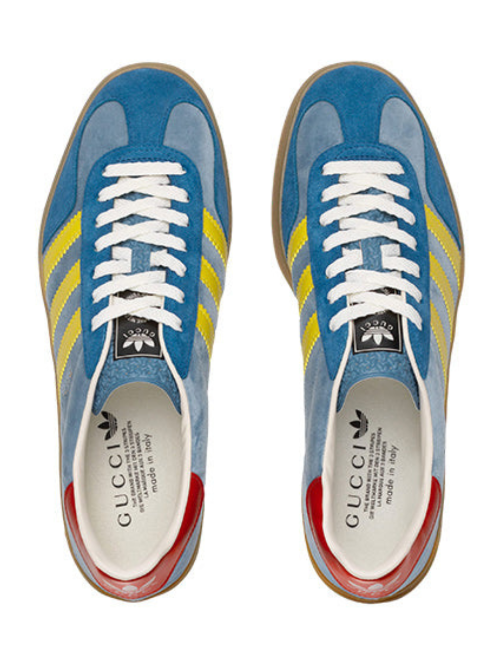 Adidas X Gucci Gazelle Light Blue Yellow