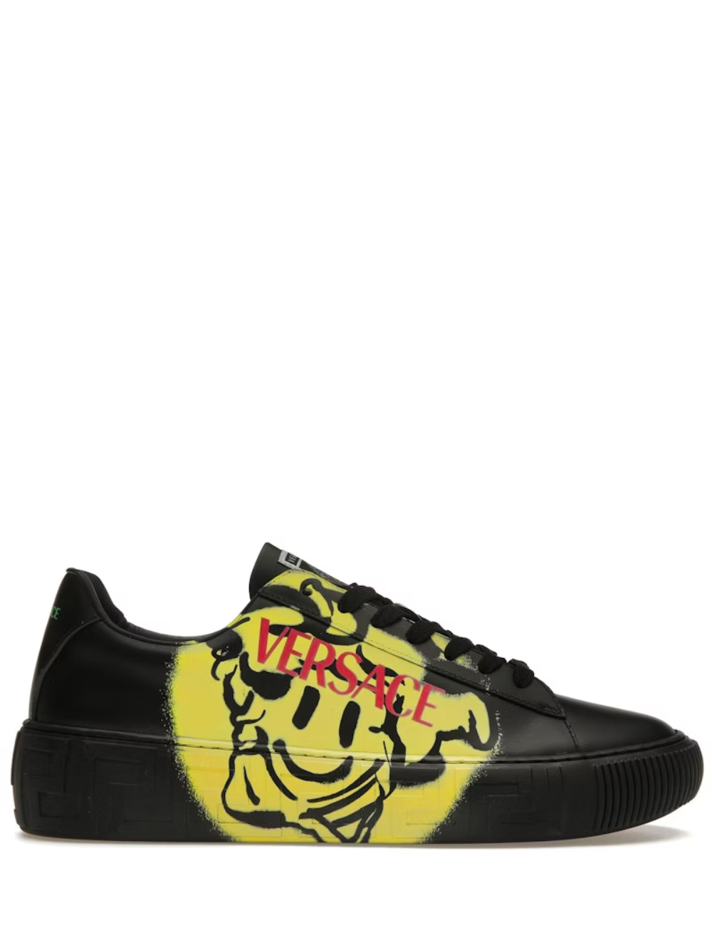 ...Versace Greca Medusa Smile Leather Sneakers