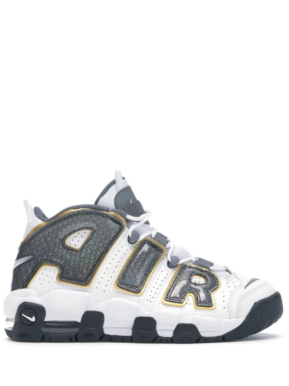 Nikee air more uptempo white snake skin