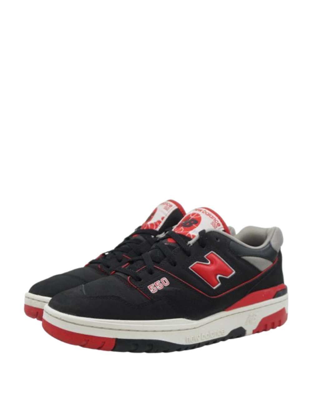 New Balance 550 Black Red Bred SHOES