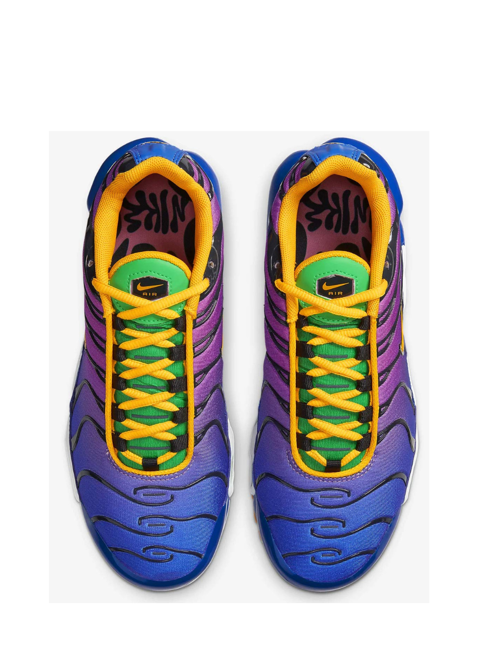 Nikee airmax plus tn flamingo gold purple black gym running shoes trainers